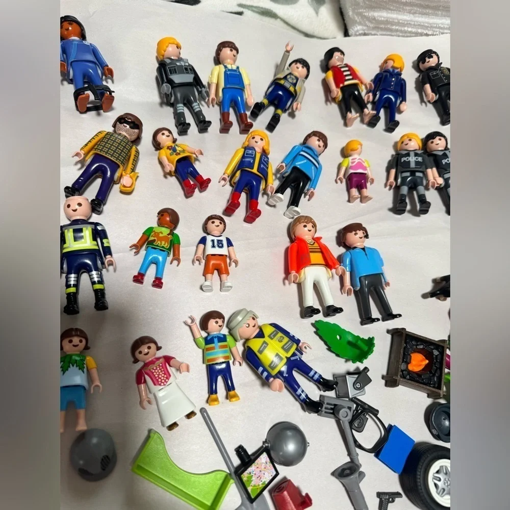 Vintage Playmobil Characters and Accessories Lot 30+ Pieces